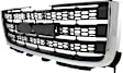 2013 GMC Sierra 2500 HD - 2-Piece Kit Grille, Chrome Shell with Textured Black Insert,  Includes (1) Grille Assembly and (1) Hood Molding