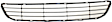 2-Piece Kit Bumper Grille, 4-Door, Sedan, Textured Gray, Includes (1) Bumper Grille and (1) Grille Assembly