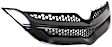 2-Piece Kit Bumper Grille, 4-Door, Sedan, Textured Gray, Includes (1) Bumper Grille and (1) Grille Assembly