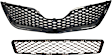 2-Piece Kit Grille Painted Black, Includes (1) Bumper Grille and (1) Grille Assembly