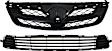 2-Piece Kit Grille Painted Black, North America Built Vehicle, Includes (1) Bumper Grille and (1) Grille Assembly