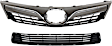 2-Piece Kit Grille Painted Black, LE/XLE Models, Includes (1) Bumper Grille and (1) Grille Assembly
