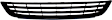 2-Piece Kit Grille Black, Includes (1) Bumper Grille and (1) Grille Assembly