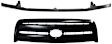 2-Piece Kit Grille Painted Black, Includes (1) Bumper Trim and (1) Grille Assembly