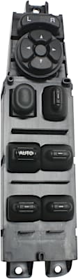 2-Piece Kit Window Switch Black 8 Buttons, Includes (1) Window Regulator and (1) Window Switch