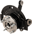 2-Piece Kit Front, Driver Side Steering Knuckle, With Bearing, With Dust Shield, Includes (1) Knuckle and (1) Wheel Hub