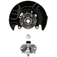 2-Piece Kit Front, Passenger Side Steering Knuckle, With Bearing, With Dust Shield, Includes (1) Knuckle and (1) Wheel Hub