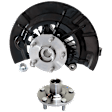 2-Piece Kit Front, Passenger Side Loaded Knuckle, With Backing Plate, With Bearing, Includes (1) Knuckle and (1) Wheel Hub