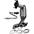 2-Piece Kit Front, Passenger Side Catalytic Converter, Federal EPA Standard, 46-State Legal (Cannot ship to CA, CO, NY or ME), includes (1) Catalytic Converter and (1) Oxygen Sensor