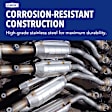 2007-2008 Chevrolet Malibu - 2-Piece Kit Front Catalytic Converter, Federal EPA Standard, 46-State Legal (Cannot ship to CA, CO, NY or ME), Includes (1) Catalytic Converter and (1) Oxygen Sensor