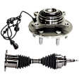 2-Piece Kit Front Axle Assembly - New 2-Piece Kit 4WD, Includes (1) Wheel Hub and (1) Axle Assembly