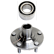 2-Piece Kit Front Wheel Hub, 5 Lugs, Without Bearing, FWD, Includes (1) Wheel Hub and (1) Wheel Bearing