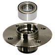 2-Piece Kit Rear, Driver or Passenger Side Wheel Hub, 4 Lugs, With Bearing, FWD Includes (1) Wheel Bearing and (1) Wheel Hub