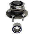 2-Piece Kit Wheel Hub, 5 Lugs, With Bearing, includes (1) Wheel Bearing and (1) Wheel Hub