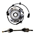2006 Chevrolet Trailblazer - 2-Piece Kit Wheel Hub, 4WD, 6 Lugs, With Bearing, With Sensor,  Includes (1) Axle Assembly and (1) Wheel Hub