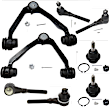 8-Piece Kit Control Arm Includes (2) Ball Joint, (2) Control Arm, and (4) Tie Rod End