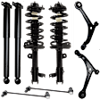 8-Piece Kit Front and Rear, Driver and Passenger Side Shock and Fully Loaded Strut, Includes (2) Control Arm, (2) Sway Bar Link and (4) Shock Absorber and Strut Assembly