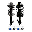 4-Piece Kit Fully Loaded Strut, Includes (2) Shock Absorber and Strut Assembly and (2) Sway Bar Link