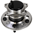 2-Wheel Set Rear, Driver and Passenger Side Wheel Hub, 5 Lugs, With Bearing, With Sensor, includes (2) Wheel Bearing and (2) Wheel Hub