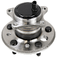 2-Wheel Set Rear, Driver and Passenger Side Wheel Hub, 5 Lugs, With Bearing, With Sensor, includes (2) Wheel Bearing and (2) Wheel Hub