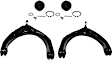 4-Piece Kit Front, Driver and Passenger Side, Upper Control Arms, Includes (2) Ball Joint and (2) Control Arm