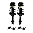 4-Piece Kit Fully Loaded Strut, Includes (2) Loaded Strut and (2) Sway Bar Link