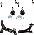 2013 Ford Transit Connect - 6-Piece Kit Front Suspension Kit, Includes (2) Ball Joint, (2) Control Arm, and (2) Sway Bar Link