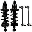4-Piece Kit Rear, Driver and Passenger Side Suspension Kit, Includes (2) Loaded Strut and (2) Sway Bar Link
