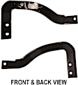 9-Piece Kit, Front Bumper, Powdercoated Black, Includes (1) Bumper and (8) Bumper Bracket