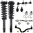 12-Piece Kit Front, Driver and Passenger Side Fully Loaded Strut, Includes (4) Ball Joint, (4) Tie Rod End, (2) Sway Bar Link and (2) Shock Absorber and Strut Assembly