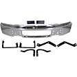 2010 Ford F-150 - 8-Piece Kit Front Bumper, Chrome, Includes (1) Bumper, (6) Bumper Bracket, and (2) Bumper Trim