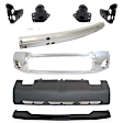 8-Piece Kit, Bumper, Chrome, Includes (1) Bumper, (4) Bumper Bracket, (1) Bumper Cover, (1) Bumper Reinforcement, and (1) Valance
