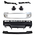 8-Piece Kit, Bumper, Chrome, Includes (1) Bumper, (2) Bumper Bracket, (1) Bumper Cover, (3) Bumper Retainer, and (1) Valance