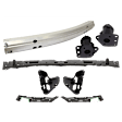 8-Piece Kit Bumper Reinforcement, Aluminum, Includes (4) Bumper Bracket, (1) Bumper Reinforcement, and (3) Bumper Retainer