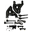 11-Piece Kit Front, Driver and Passenger Side, Lower Control Arms, Includes (2) Control Arm, (1) Idler Arm, (1) Idler Arm Bracket, (1) Pitman Arm, (2) Tie Rod Adjusting Sleeve, and (4) Tie Rod End