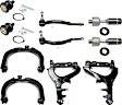 10-Piece Kit Front, Driver and Passenger Side, Upper and Lower Control Arms, Includes (2) Ball Joint, (4) Control Arm, and (4) Tie Rod End