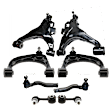 8-Piece Kit Front, Driver and Passenger Side Suspension Kit, Includes (4) Control Arm, (2) Sway Bar Link, and (2) Tie Rod End