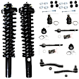 12-Piece Kit Suspension Kit, Includes (4) Tie Rod End, (4) Ball Joint, (2) Sway Bar Link and (2) Shock Absorber and Strut Assembly