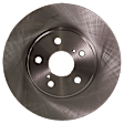 2008 Toyota Sienna - 4-Wheel Set Front and Rear Brake Disc and Pad Kit, Plain Surface, 5 Lugs, Front-295.91 mm/Rear-291.08 mm, Ceramic, For Models With Rear Disc Brake, 3.5L 6Cyl,  Includes (4) Disc and (2) Pad Set