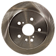 2008 Toyota Sienna - 4-Wheel Set Front and Rear Brake Disc and Pad Kit, Plain Surface, 5 Lugs, Front-295.91 mm/Rear-291.08 mm, Ceramic, For Models With Rear Disc Brake, 3.5L 6Cyl,  Includes (4) Disc and (2) Pad Set
