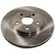 2008 Toyota Sienna - 4-Wheel Set Front and Rear Brake Disc and Pad Kit, Plain Surface, 5 Lugs, Front-295.91 mm/Rear-291.08 mm, Ceramic, For Models With Rear Disc Brake, 3.5L 6Cyl,  Includes (4) Disc and (2) Pad Set