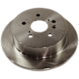 2008 Toyota Sienna - 4-Wheel Set Front and Rear Brake Disc and Pad Kit, Plain Surface, 5 Lugs, Front-295.91 mm/Rear-291.08 mm, Ceramic, For Models With Rear Disc Brake, 3.5L 6Cyl,  Includes (4) Disc and (2) Pad Set