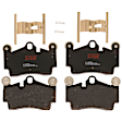 KIT-073024-10302 Front and Rear Brake Disc and Pad Kit, Plain Surface, 5 Lugs, Front and Rear-329.95 mm, Front-Semi-Metallic/Rear-Ceramic