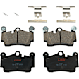 KIT-073024-10309 4-Wheel Set Front and Rear Brake Disc and Pad Kit, Plain Surface 5 Lugs Front and Rear-329.95 mm Semi-metallic, Includes (2) Brake Pad Set and (4) Brake Disc