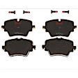 2019 BMW 330i - 8-Piece Kit Front and Rear Brake Disc and Pad Kit, Plain Surface, 5 Lugs, Ceramic, F30; 312mm Front Disc; Base Brakes and 330mm Rear Disc; M Sport Package, For Models Without Blue Painted Calipers, 2.0L 4Cyl,  Includes (4) Brake Disc and (