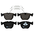 KIT-073024-1431 4-Wheel Set Front and Rear Brake Disc and Pad Kit, Plain Surface 5 Lugs Front-331.98 mm/Rear-324 mm Semi-metallic, Includes (4) Brake Disc and (2) Brake Pad Set