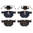 KIT-073024-1468 4-Wheel Set Front and Rear Brake Disc and Pad Kit, Plain Surface 5 Lugs Front-347.98 mm/Rear-320.04 mm Semi-metallic, Includes (4) Disc and (2) Pad Set