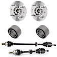 6-Piece Kit Suspension Kit, Includes (2) Wheel Hub, (2) Axle Assembly and (2) Wheel Bearing