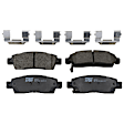 KIT-073024-1742 Front and Rear Brake Disc and Pad Kit, Plain Surface, 6 Lugs, Front-325.12 mm/Rear-330.96 mm, Front-Ceramic/Rear-Semi-Metallic