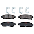 KIT-073024-1744 Front and Rear Brake Disc and Pad Kit, Plain Surface, 6 Lugs, Front-325.12 mm/Rear-330.96 mm, Front-Ceramic/Rear-Semi-Metallic